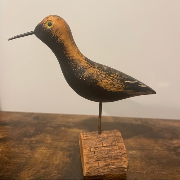 Jim Slack Shorebird  Black Bellied Plover Signed by Artist Carved Wood Decoy - Picture 2 of 5